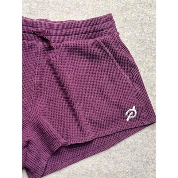 Peloton Women's Thermal Knit Activewear Athletic Shorts Size Medium - Picture 2 of 9